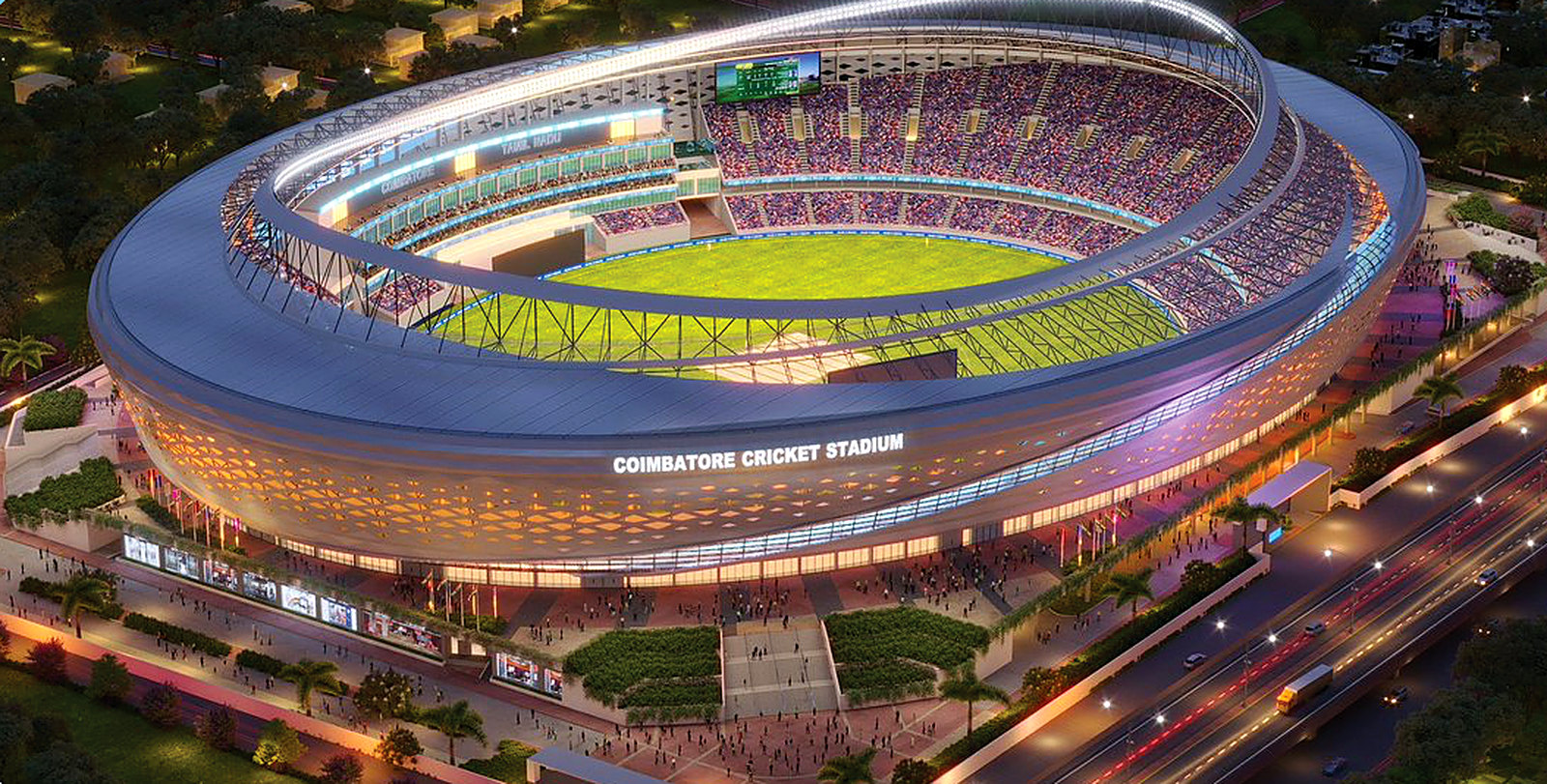 Artist’s impression of the proposed Coimbatore International Cricket Stadium